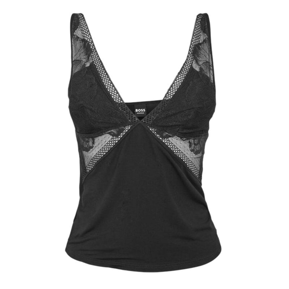 Boss Womens/Ladies Peony Pajama Top / Black
